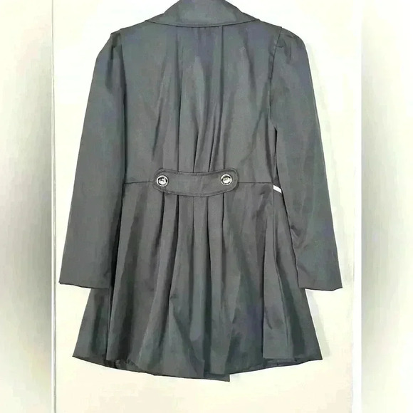 Navy Blue Trench Coat (R17) - Picture 3 of 12